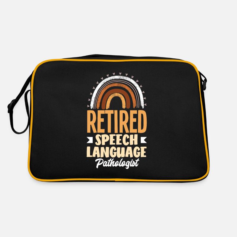 Sprachtherapeutin Sprachheilpädagogin Logopädin Retro Tasche