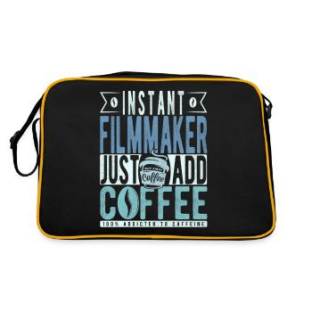 Instant Filmmaker Il suffit d’ajouter du café - Sac Retro - noir/or - Dos