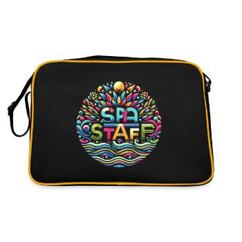 Spa Staff 6 - Retro Bag - black/gold - Back