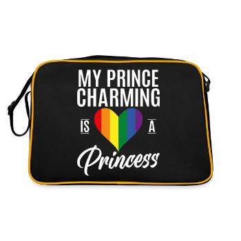 Lesbian Gifts - Retro Tasche - Schwarz/Gold - Hinten
