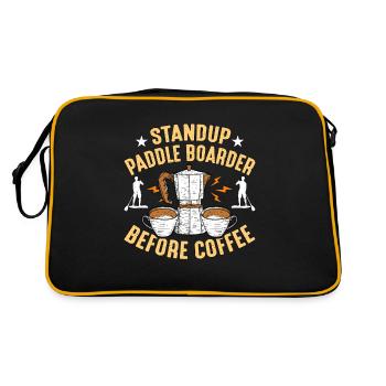 StandUp Paddle Boarder Avant Paddleboard Café - Sac Retro - noir/or - Dos