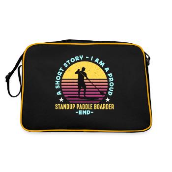 StandUp Paddle Boarder Une petite histoire Paddleboarder - Sac Retro - noir/or - Dos