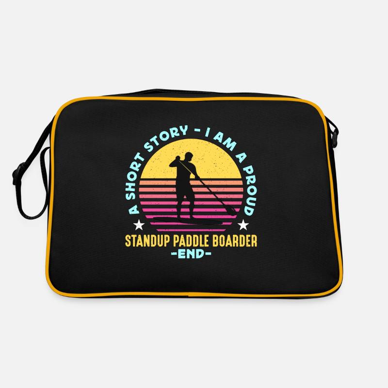 StandUp Paddle Boarder Une petite histoire Paddleboarder Sac Retro