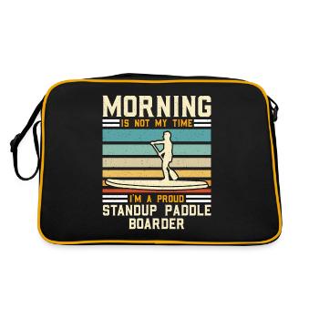 Le StandUp Paddle Boarder Morning n’est pas un sport nautique - Sac Retro - noir/or - Dos