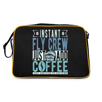 Instant Fly Crew Just Add Coffee - Retro Bag - black/gold - Back