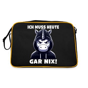 Je n’ai rien de sarcastique aujourd’hui - Sac Retro - noir/or - Dos