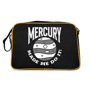 Retrograde planets Mercury retrograde - Retro Bag - black/gold - Back