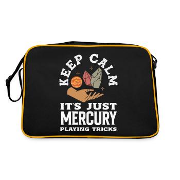 Retrograde planets Mercury retrograde - Retro Bag - black/gold - Back