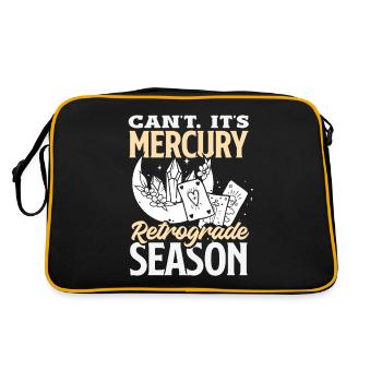Retrograde planets Mercury retrograde - Retro Bag - black/gold - Back