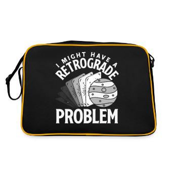 Retrograde planets Mercury retrograde - Retro Bag - black/gold - Back