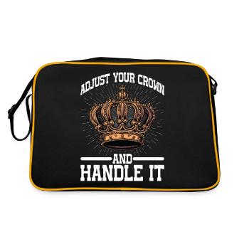 Ajustez votre couronne et manipulez-la 18 - Sac Retro - noir/or - Dos