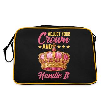 Ajustez votre couronne et manipulez-la 19 - Sac Retro - noir/or - Dos