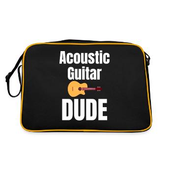C’est ce que je fais, je joue en acoustique et - Sac Retro - noir/or - Dos