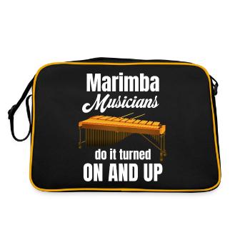 Les musiciens de marimba le font avec le - Sac Retro - noir/or - Dos