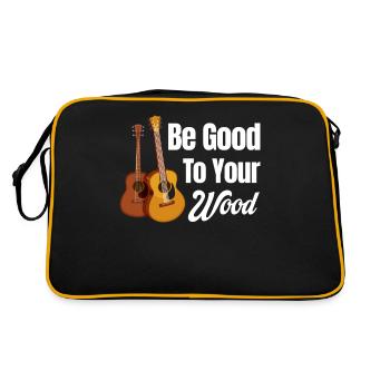 Soyez bon envers votre - Sac Retro - noir/or - Dos