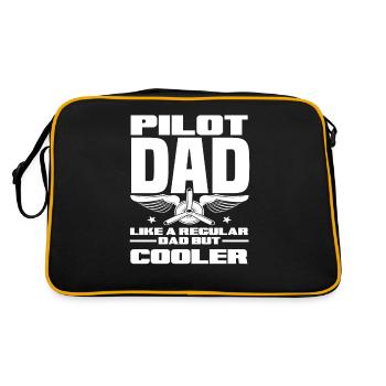 Papa pilote - Sac Retro - noir/or - Dos