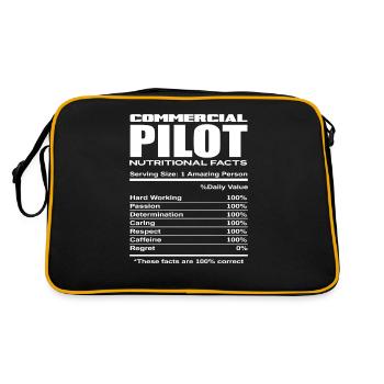 Profession de pilote professionnel - Sac Retro - noir/or - Dos