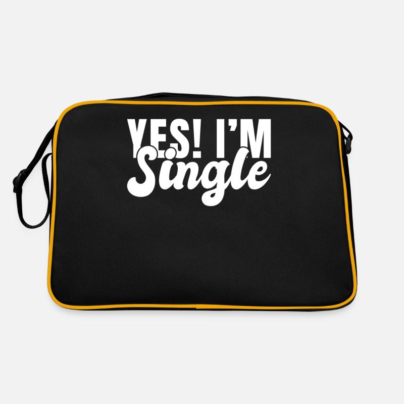 Single Gift - Retro Tasche - Schwarz/Gold