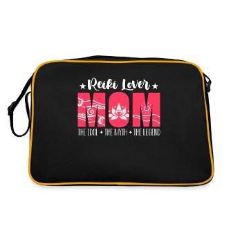 Reiki Amant Maman L’Idole Le Mythe Aime La Méditation - Sac Retro - noir/or - Dos