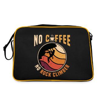 Rock Climber No Coffee No Climbing Coffee Lover - Retro Bag - black/gold - Back