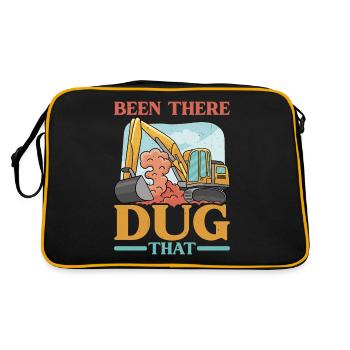 Been There Dug That 10 - Retro Tasche - Schwarz/Gold - Hinten
