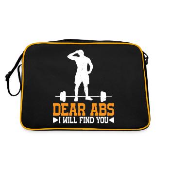 Dear Abs I Will Find You 8 - Retro Tasche - Schwarz/Gold - Hinten