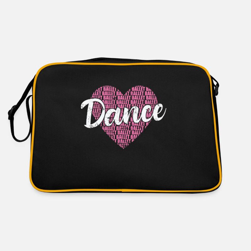 Ballet Dance Herz Retro Tasche