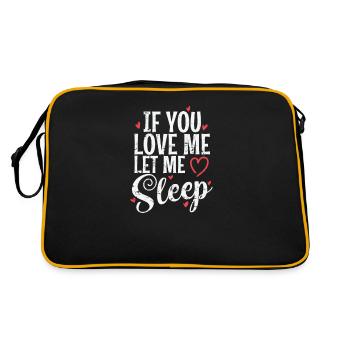 Si tu m’aimes, laisse-moi dormir Nacht Träumen - Sac Retro - noir/or - Dos