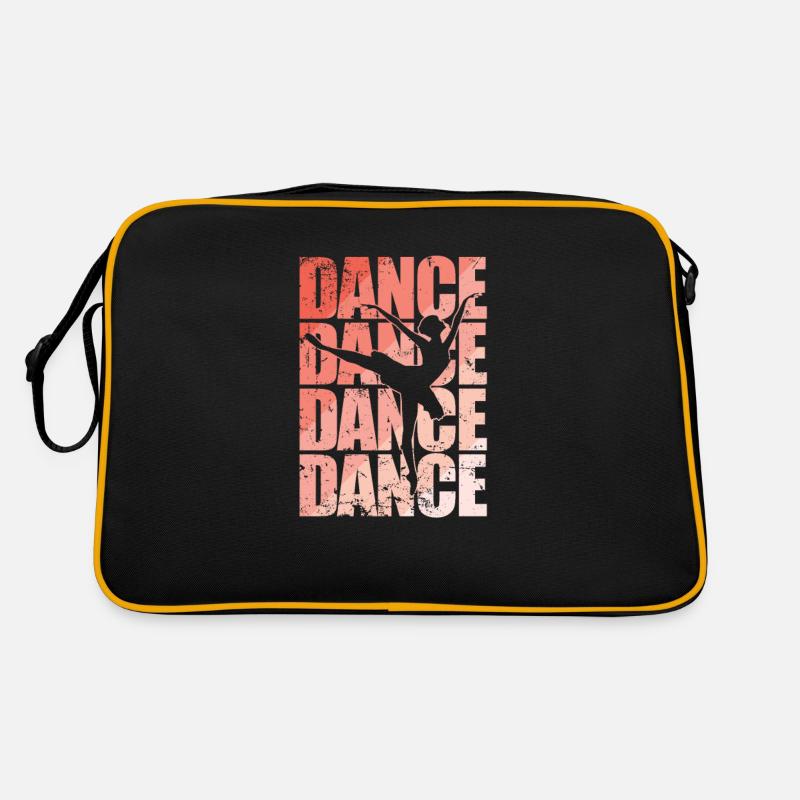 Dance mit Ballerina im Ballet - Retro Tasche - Schwarz/Gold