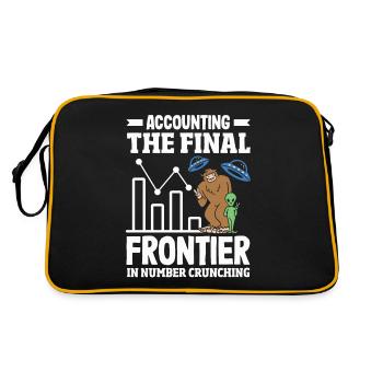 Accounting The Final Frontier In Number Crunching - Retro Bag - black/gold - Back