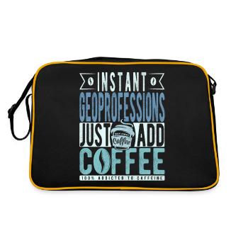 Les géoprofessions instantanées n’ont qu’à ajouter du café - Sac Retro - noir/or - Dos