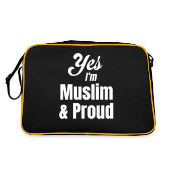 Mon droit, mon vote, mon hijab, mon choix, - Sac Retro - noir/or - Dos