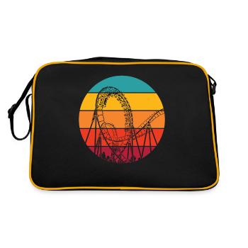 Amateurs de montagnes russes rétro - Sac Retro - noir/or - Dos