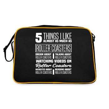Roller Coaster Ride Roller Coaster Fan - Retro Bag - black/gold - Back