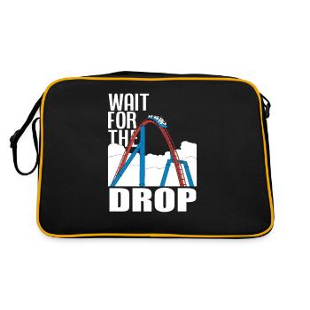 Lusitges Achterbahn Geschenk - Retro Tasche - Schwarz/Gold - Hinten