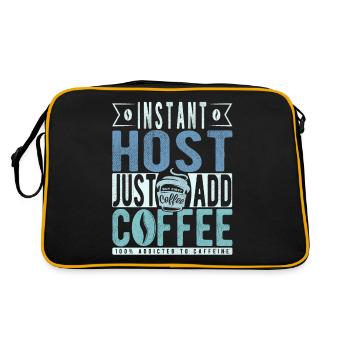 Hôte instantané Il suffit d’ajouter du café - Sac Retro - noir/or - Dos