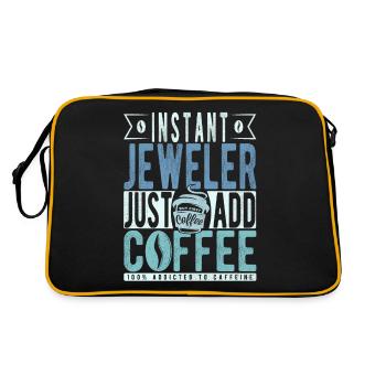 Instant Jeweler Just Add Coffee - Retro Bag - black/gold - Back