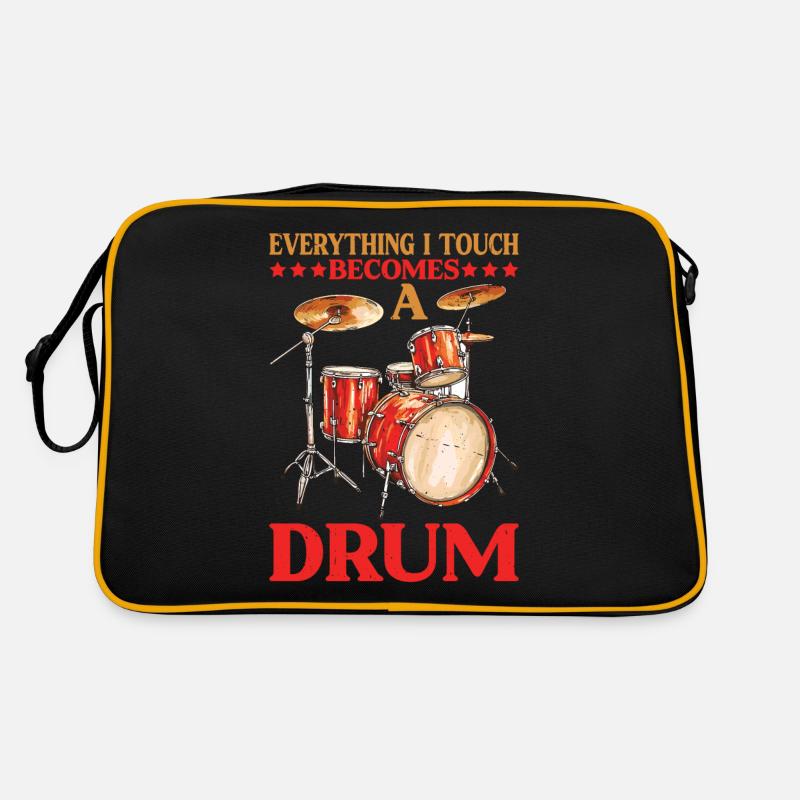 Everything I Touch Becomes A Drum 27 Retro Tasche