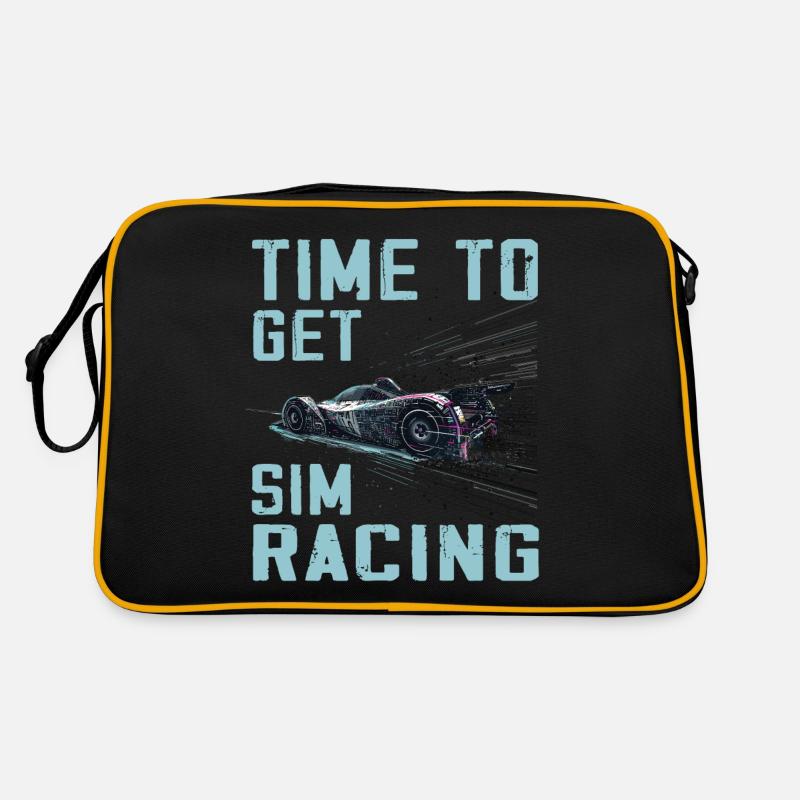 "Time For Sim Racing" Sim Racer Retro Bag