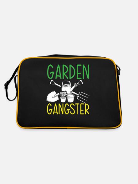 Jardinier, Jardinier, Jardinier, Jardinier Amateur, Plantes - Sac Retro - noir/or - Dos