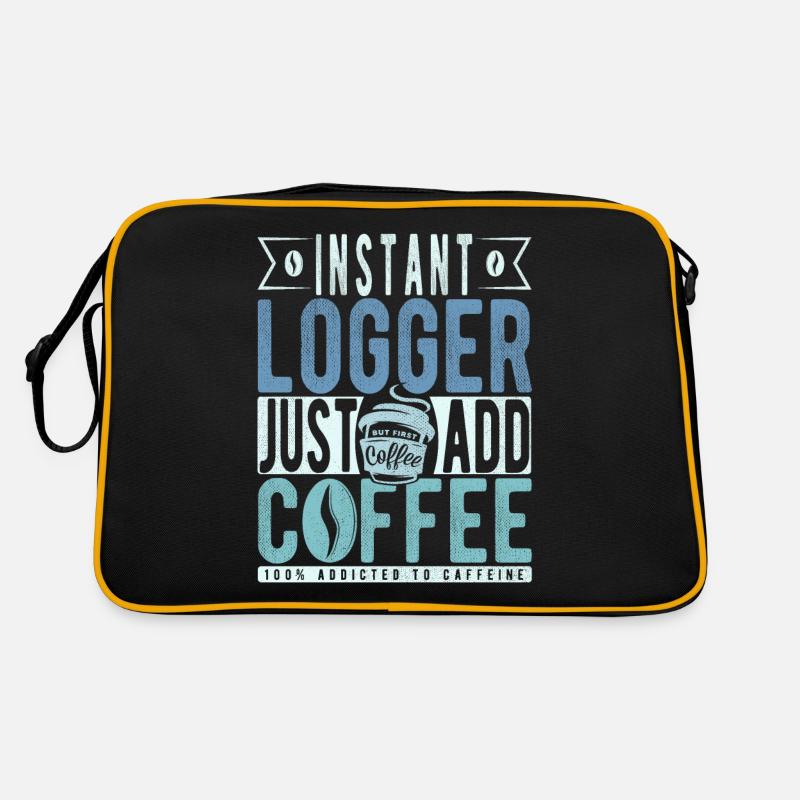 Instant Logger Just Add Coffee Retro Bag