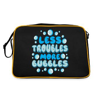 Moins de problèmes, plus de bulles 13 - Sac Retro - noir/or - Dos
