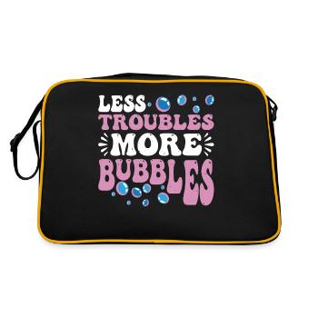 Moins de problèmes, plus de bulles 14 - Sac Retro - noir/or - Dos