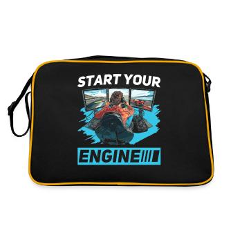 Simulateur Cockpit Esports Sim Racing - Sac Retro - noir/or - Dos