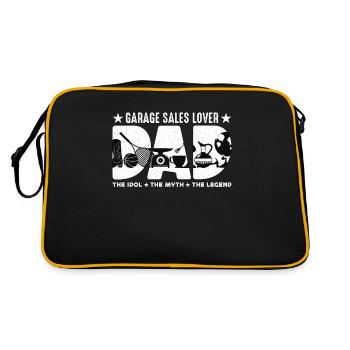 Garage Sales Lover Dad The Idol The Bargain Hunter - Retro Bag - black/gold - Back