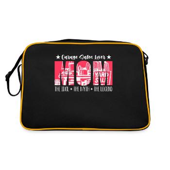Ventes de garage amant maman l’idole aime vide-grenier - Sac Retro - noir/or - Dos