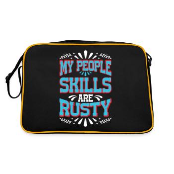 My People Skills Are Rusty 17 - Retro Bag - black/gold - Back