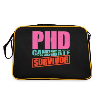 PhD Candidate Survivor 13 - Retro Bag - black/gold - Back