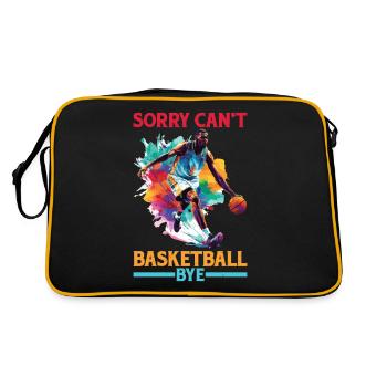 Sorry Can't Basketball Bye 6 - Retro Bag - black/gold - Back