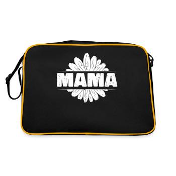 Gänseblume Mama Mutter Daisy Mom - Sac Retro - noir/or - Dos